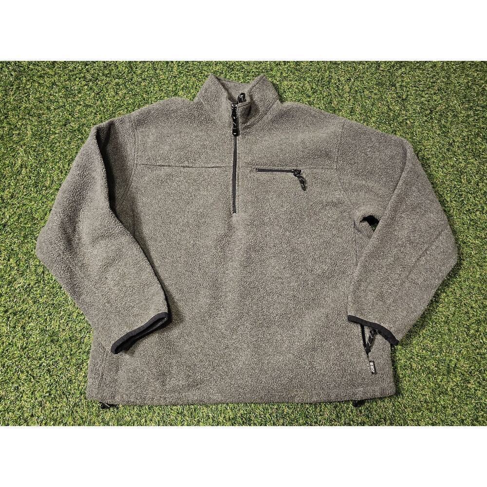 Vintage J Crew JCMG Fleece Pullover Mens XL USA Half Zip